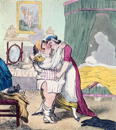 Caricature Satirising the Relationship of Charles James Fox and Elizabeth Armistead by English School